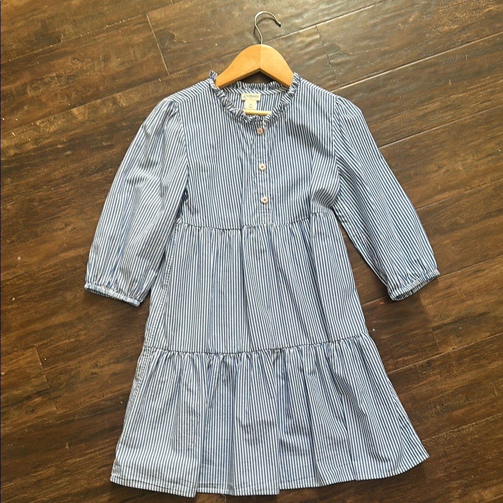 Blue Striped Kids Dress